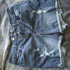 Time and Tru Size 12 High Rise Jean Shorts